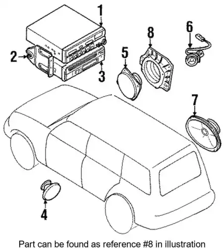 КОЖУХ ДИНАМИКА ПЕРЕДН. ДВЕРИ MR213840 MITSUBISHI