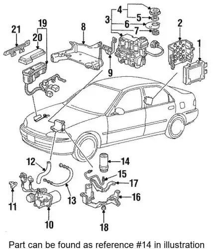 Аккумулятор HONDA 57070SR3013