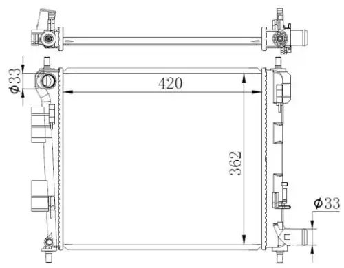 Радиатор кондиционера (конденсатор) NRF 59262