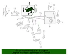 Ручка двери HONDA 72140S00A03ZC