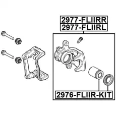 Суппорт тормозной FEBEST 2977-FLIIRL