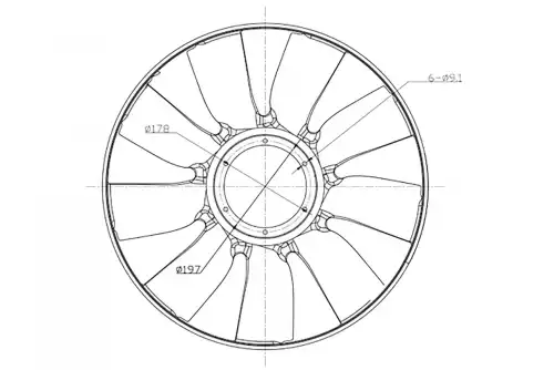 Fan Wheel 020.211-00A PE