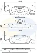 Тормозные колодки дисковые COMLINE CBP02223