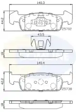Тормозные колодки дисковые COMLINE CBP02223