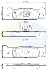 Тормозные колодки дисковые COMLINE CBP02223