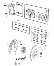 Тормозные колодки дисковые CHRYSLER 68459898AA