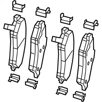 Тормозные колодки дисковые CHRYSLER 68459898AA