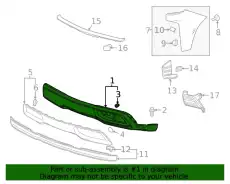 FASCIA ASM-FRT BPR LWR 84219070 GM
