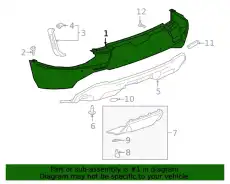 FASCIA ASM-RR BPR LWR 84586870 GM