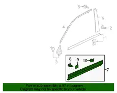 GARNISH ASSY., L. FR 75332TG7A11 HONDA