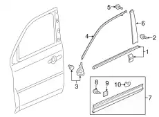 GARNISH ASSY., L. FR 75332TG7A11 HONDA