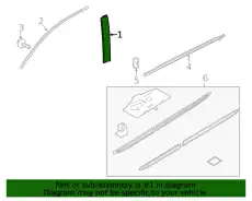 GARNISH ASSY., R. FR 72430THRA11 HONDA