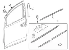 GARNISH ASSY., R. FR 72430THRA11 HONDA