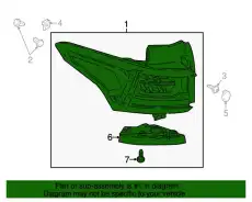 LAMP-RR BODY STRU STOP T 84618032 GM