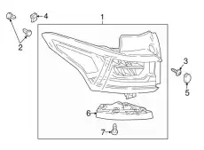 LAMP-RR BODY STRU STOP T 84618032 GM