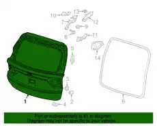 TAILGATE COMP 04681THR305ZZ HONDA