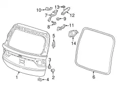 TAILGATE COMP 04681THR305ZZ HONDA