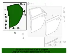 Ручка двери HONDA 72850TVAA02