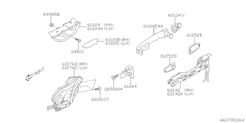 ЗАМОК ДВЕРИ 61035FL011 SUBARU