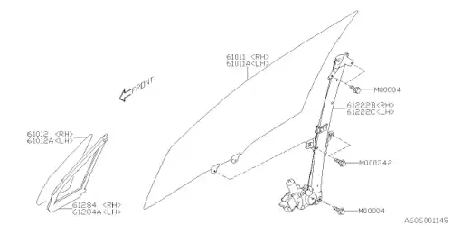 КУЗОВНОЙ УПЛОТНИТЕЛЬ 61284SJ010 SUBARU