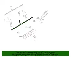 КУЗОВНОЙ УПЛОТНИТЕЛЬ 62280SJ000 SUBARU