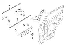 МОЛДИНГ КУЗОВНОЙ 62186SJ000 SUBARU