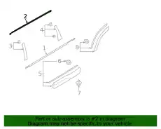 МОЛДИНГ КУЗОВНОЙ 62186SJ010 SUBARU
