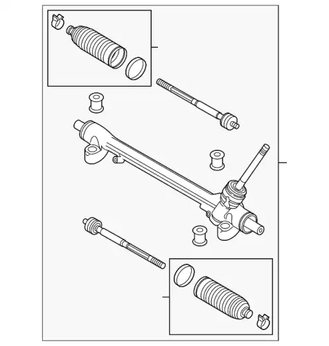 Рулевая рейка MAZDA TK4832110C