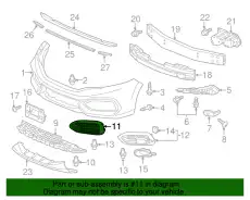 Решетка бампера HONDA 71107TS8A51