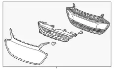 Решетка радиатора GM 42687998