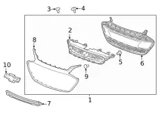 Решетка радиатора GM 42687998