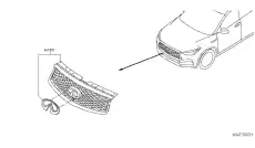 Решетка радиатора NISSAN 623105NA2A