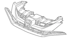 Решетка радиатора HONDA 71121TS9A61