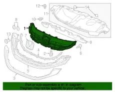 Решетка радиатора HONDA 71121TT1A01