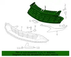 Решетка радиатора GM 84112274