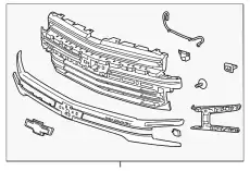 Решетка радиатора GM 84493320