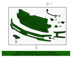 Решетка радиатора GM 84493320