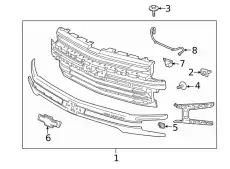 Решетка радиатора GM 84493320