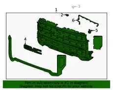 Решетка радиатора GM 84508286
