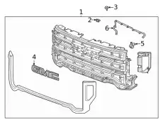 Решетка радиатора GM 84508286