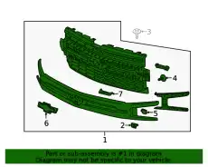 Решетка радиатора GM 84511036