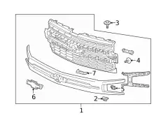 Решетка радиатора GM 84511036