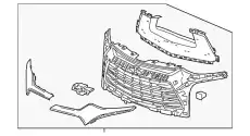 Решетка радиатора GM 84612438