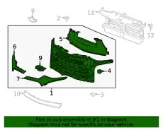 Решетка радиатора GM 84612438