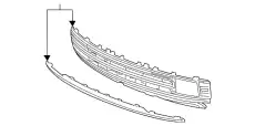Решетка радиатора GM 84781272