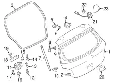 Ручка двери MITSUBISHI 5810A065WC