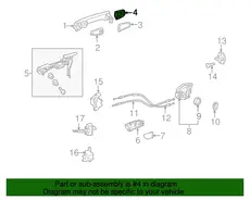 Ручка двери TOYOTA / LEXUS 6925060050B4