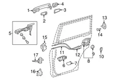 Ручка двери TOYOTA / LEXUS 6925060050B4