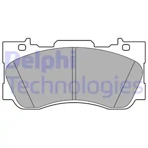 Тормозные колодки дисковые DELPHI LP3592