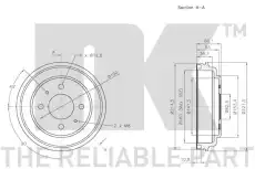 Тормозной барабан NK 253415